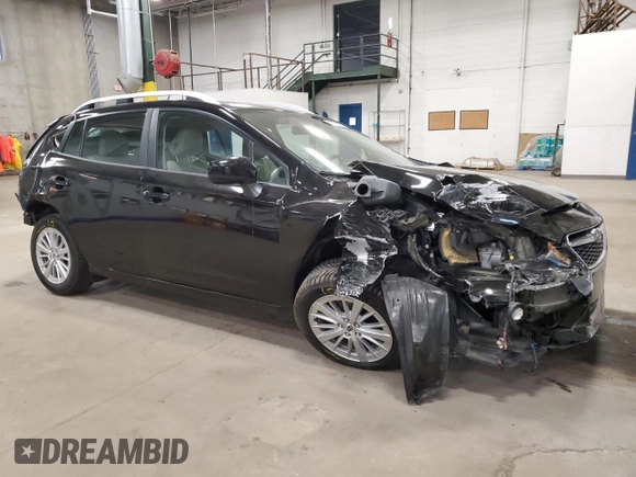 2018 Subaru Impreza Premium with VIN 4S3GTAD63J3750972, listed as a Copart auction lot 50039955 with 0 mi miles and Salvage Title. Bid and sale history available at carsss.com. Image 4.