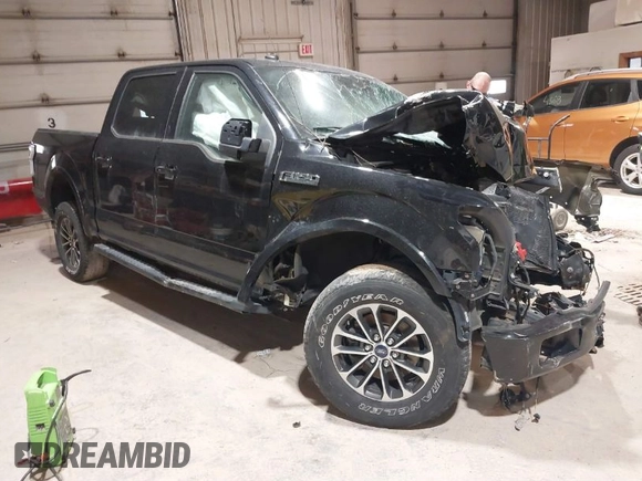 2019 Ford F-150 XL with VIN 1FTEW1EP2KFB53267, listed as a IAAI auction lot 41849110 with 1 mi miles. Bid and sale history available at carsss.com. Image 1.