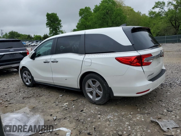 2020 Honda Odyssey EX-L with VIN 5FNRL6H76LB064052, listed as a Copart auction lot 53358455 with 58,167 mi miles and Salvage Title. Bid and sale history available at carsss.com. Image 2.