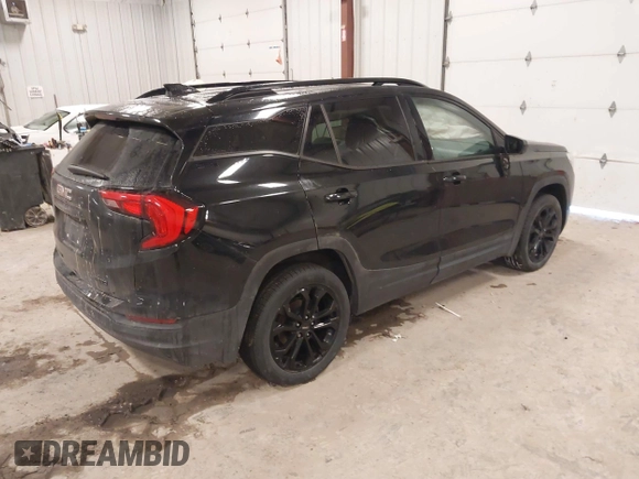 2019 GMC Terrain SLE with VIN 3GKALTEV9KL101307, listed as a IAAI auction lot 41553370 with 82,760 mi miles. Bid and sale history available at carsss.com. Image 4.