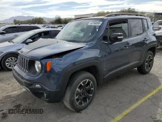 2023 Jeep Renegade Latitude with VIN ZACNJDB16PPP41240, listed as a Copart auction lot 43186095 with 21,257 mi miles and Salvage Title. Bid and sale history available at carsss.com. Image 1.