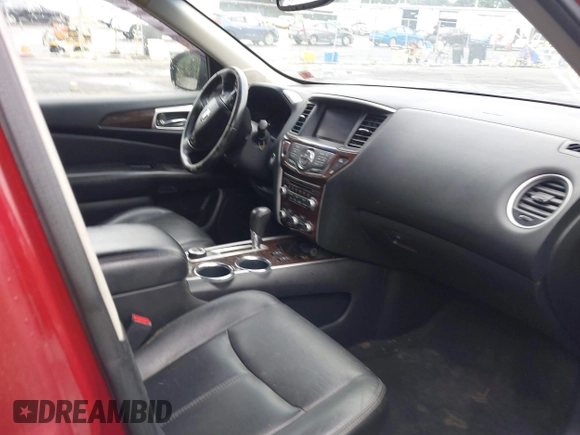 2013 Nissan Pathfinder SV with VIN 5N1AR2MM0DC639157, listed as a IAAI auction lot 39934153 with 95,453 mi miles. Bid and sale history available at carsss.com. Image 5.
