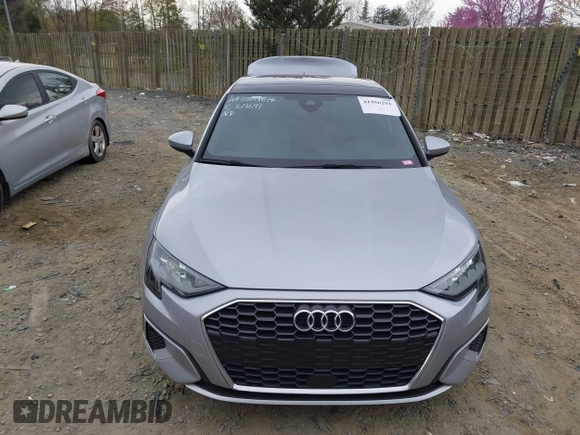 2022 Audi A3 Premium with VIN WAUAUDGY6NA079281, listed as a IAAI auction lot 41956291 with 38,321 mi miles. Bid and sale history available at carsss.com. Image 12.