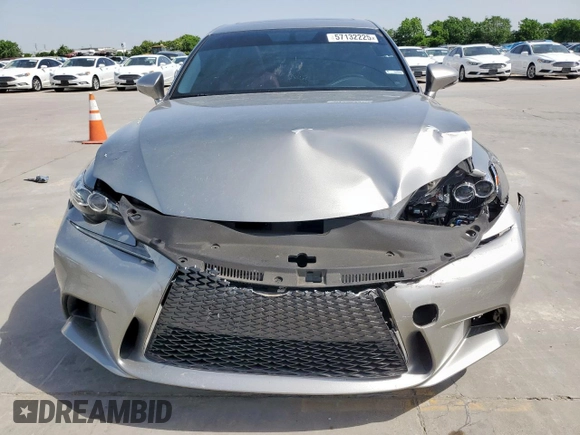 2016 Lexus IS 350 with VIN JTHCE1D24G5010185, listed as a Copart auction lot 57132225 with 112,452 mi miles and Salvage title. Bid and sale history available at DreamBid. Image 5.