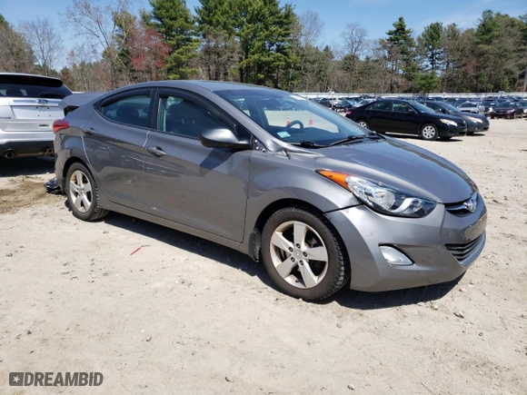 2013 Hyundai Elantra GLS with VIN 5NPDH4AE8DH400215, listed as a Copart auction lot 53692975 with 56,184 mi miles and Clean Title. Bid and sale history available at carsss.com. Image 4.