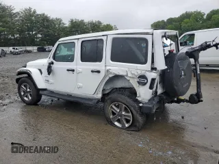 2019 Jeep Wrangler Unlimited Sahara with VIN 1C4HJXEN9KW691364, listed as a Copart auction lot 60405835 with 17,469 mi miles and Salvage title. Bid and sale history available at DreamBid. Image 2.