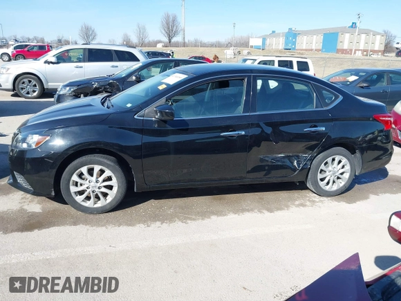 2018 Nissan Sentra SV with VIN 3N1AB7AP7JL656481, listed as a IAAI auction lot 41740189 with 80,546 mi miles and . Bid and sale history available at DreamBid. Image 14.