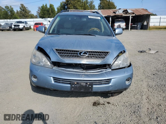2008 Lexus RX 400h with VIN JTJHW31UX82070428, listed as a Copart auction lot 53703095 with 119,819 mi miles and Salvage Title. Bid and sale history available at DreamBid. Image 5.