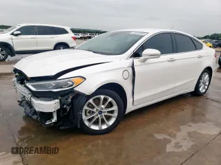 2019 Ford Fusion Titanium with VIN 3FA6P0SU7KR208701, listed as a Copart auction lot 54910895 with 114,991 mi miles and Salvage title. Bid and sale history available at DreamBid. Image 1.