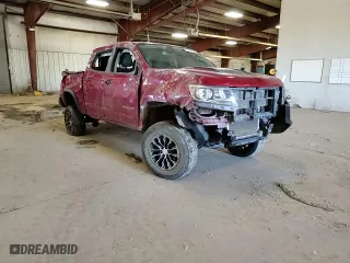 2021 Chevrolet Colorado 4WD ZR2 with VIN 1GCPTEE13M1140306, listed as a Copart auction lot 74315534 with 77,737 mi miles and Salvage Title. Bid and sale history available at carsss.com. Image 11.