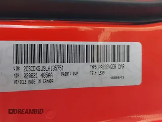 2020 Dodge Charger Scat Pack z VIN 2C3CDXGJ9LH135751, wystawiony jako IAAI lot #41661561 z przebiegiem 38 162 mil mil oraz . Historia ofert i sprzedaży dostępna na DreamBid. Obrazek 9.