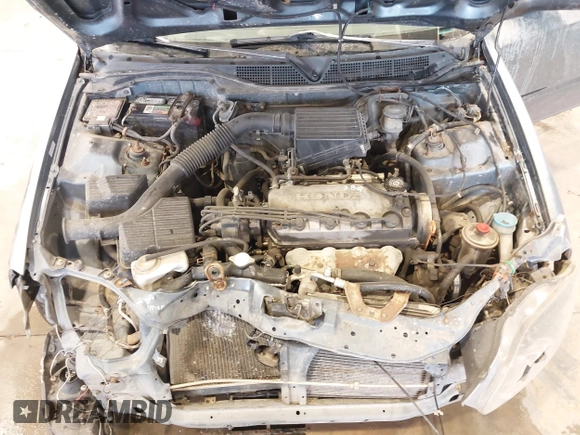 1998 Honda Civic DX with VIN JHMEJ6622WS000401, listed as a IAAI auction lot 41588057 with 296,638 mi miles. Bid and sale history available at carsss.com. Image 10.