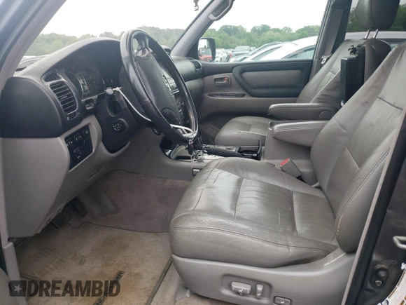 2005 Toyota Land Cruiser z VIN JTEHT05J752069738, wystawiony jako Copart lot #60536425 z przebiegiem Nie podano mil oraz Czysty tytuł • Clean title. Historia ofert i sprzedaży dostępna na DreamBid. Obrazek 7.