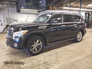 2012 Infiniti QX56 7-passenger with VIN JN8AZ2NEXC9019055, listed as a Copart auction lot 42878935 with 188,288 mi miles and Clean Title. Bid and sale history available at carsss.com. Image 1.
