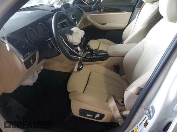 2021 BMW X3 xDrive30i with VIN 5UXTY5C0XM9E14243, listed as a Copart auction lot 50963755 with 27,539 mi miles and Non Repairable. Bid and sale history available at DreamBid. Image 7.