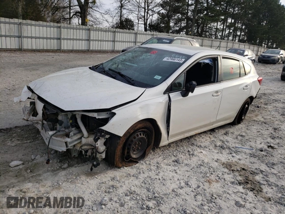 2017 Subaru Impreza with VIN 4S3GTAA67H3706682, listed as a Copart auction lot 42966143 with 91,140 mi miles. Bid and sale history available at carsss.com. Image 1.