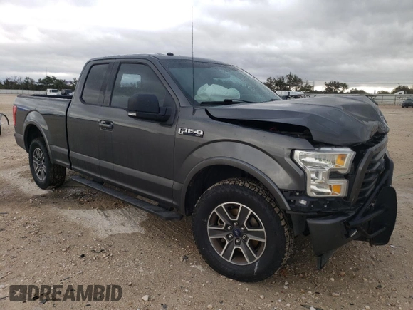 2017 Ford F-150 XL with VIN 1FTEX1CF6HFA97169, listed as a Copart auction lot 81240734 with 64,992 mi miles and Salvage Title. Bid and sale history available at carsss.com. Image 4.