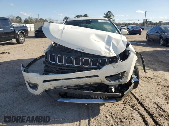 2021 Jeep Compass Limited with VIN 3C4NJDCB0MT602879, listed as a Copart auction lot 47693365 with 77,532 mi miles and Non Repairable. Bid and sale history available at carsss.com. Image 5.