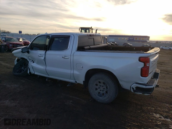 2020 Chevrolet Silverado 1500 High Country with VIN 1GCUYHEL3LZ228960, listed as a Copart auction lot 49485455 with 113,558 mi miles and Salvage Title. Bid and sale history available at carsss.com. Image 2.
