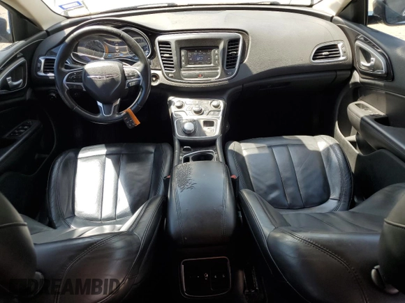 2015 Chrysler 200 C with VIN 1C3CCCCB7FN681230, listed as a Copart auction lot 54155555 with 129,652 mi miles and Clean Title. Bid and sale history available at carsss.com. Image 8.