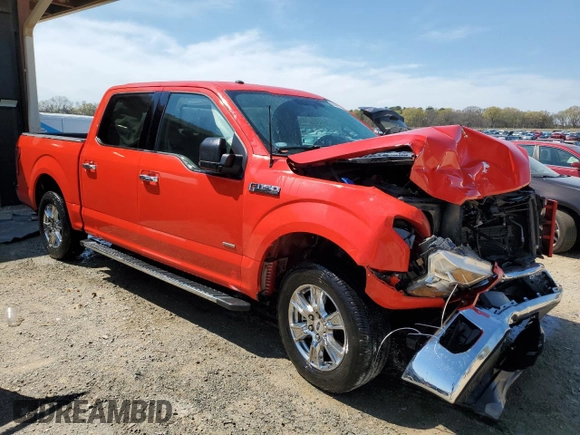 2017 Ford F-150 XL with VIN 1FTEW1CP3HKC51243, listed as a Copart auction lot 50469145 with 75,598 mi miles and Salvage Title. Bid and sale history available at carsss.com. Image 4.