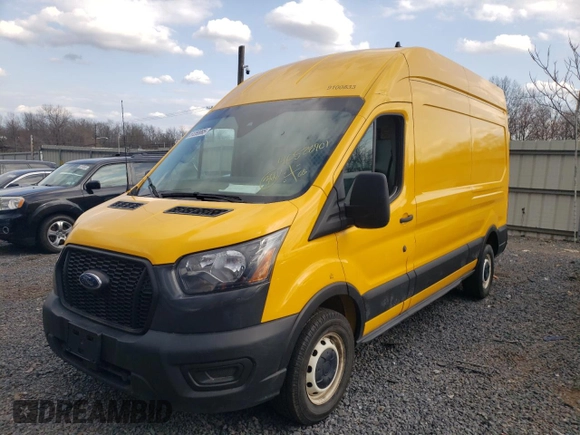 2021 Ford Transit Cargo with VIN 1FTBR1X8XMKA08424, listed as a Copart auction lot 51269995 with 73,918 mi miles and Salvage Title. Bid and sale history available at DreamBid. Image 1.