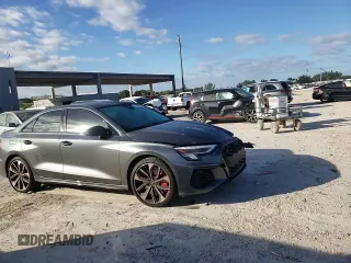 2023 Audi S3 Premium Plus z VIN WAUH3DGY2PA048730, wystawiony jako Copart lot #86838234 z przebiegiem 30 215 mil mil oraz Nie do naprawy • Non repairable. Historia ofert i sprzedaży dostępna na DreamBid. Obrazek 10.