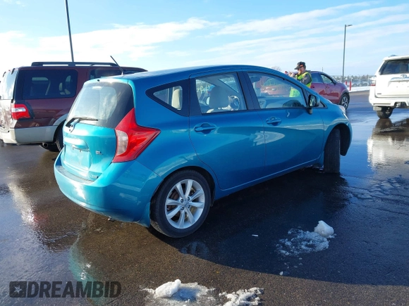 2014 Nissan Note S Plus with VIN 3N1CE2CP1EL407552, listed as a IAAI auction lot 41740957 with 64,577 mi miles and . Bid and sale history available at DreamBid. Image 4.