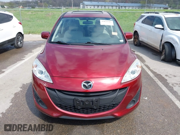 2012 Mazda 5 Sport with VIN JM1CW2BL9C0107471, listed as a IAAI auction lot 42021285 with 104,851 mi miles. Bid and sale history available at carsss.com. Image 12.
