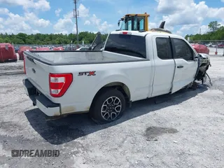 2023 Ford F-150 XL with VIN 1FTEX1CP9PKF91606, listed as a IAAI auction lot 42124058 with 23,535 mi miles and . Bid and sale history available at DreamBid. Image 4.