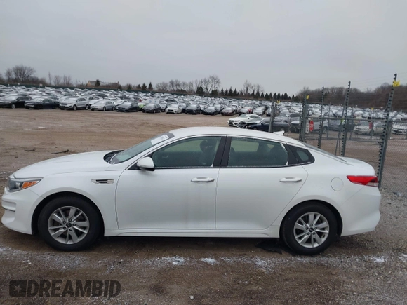 2017 Kia Optima LX with VIN KNAGT4L30H5159907, listed as a IAAI auction lot 41565872 with 84,537 mi miles. Bid and sale history available at carsss.com. Image 14.