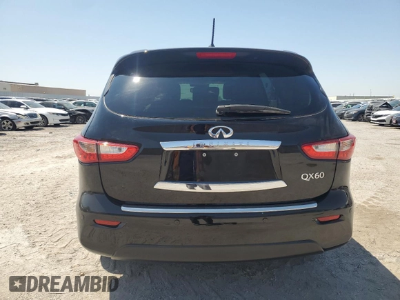 2014 Infiniti QX60 with VIN 5N1AL0MM8EC542358, listed as a Copart auction lot 61184495 with 31,859 mi miles and Salvage title. Bid and sale history available at DreamBid. Image 6.