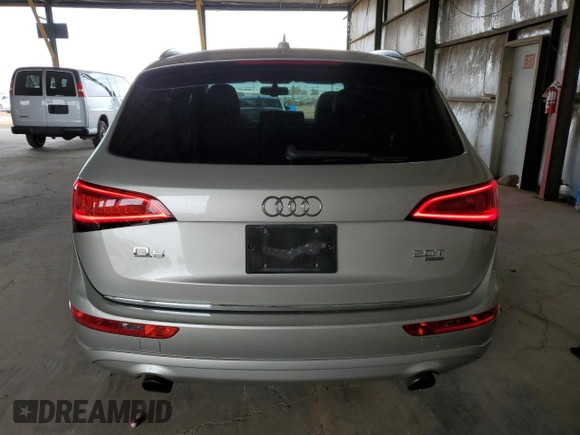 2015 Audi Q5 Premium Plus with VIN WA1LFAFP2FA006482, listed as a Copart auction lot 58830545 with 141,937 mi miles and Salvage title. Bid and sale history available at DreamBid. Image 6.