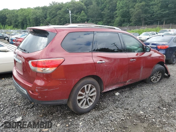 2015 Nissan Pathfinder S with VIN 5N1AR2MM1FC671098, listed as a Copart auction lot 64360135 with 140,060 mi miles and Salvage title. Bid and sale history available at DreamBid. Image 3.