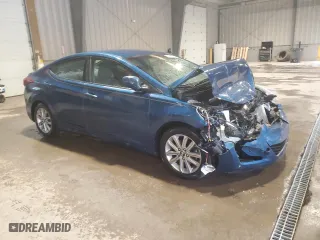 2014 Hyundai Elantra SE with VIN KMHDH4AE2EU115500, listed as a Copart auction lot 53093355 with 54,784 mi miles and Salvage Title. Bid and sale history available at carsss.com. Image 4.