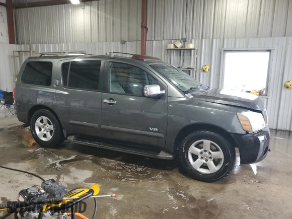 2007 Nissan Armada SE z VIN 5N1BA08A27N700193, wystawiony jako Copart lot #58807975 z przebiegiem 254 318 mil mil oraz Szkoda całkowita • Salvage title. Historia ofert i sprzedaży dostępna na DreamBid. Obrazek 4.