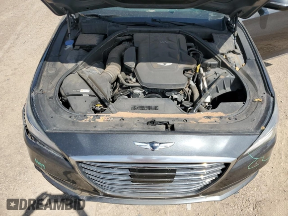2018 Genesis G80 3.8L with VIN KMHGN4JE1JU216608, listed as a Copart auction lot 69066284 with 65,386 mi miles and Clean Title. Bid and sale history available at carsss.com. Image 11.