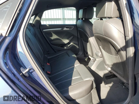 2017 Audi A3 Sedan Premium Plus with VIN WAUGUGFF3H1038266, listed as a Copart auction lot 71200734 with 105,768 mi miles and Salvage Title. Bid and sale history available at carsss.com. Image 10.