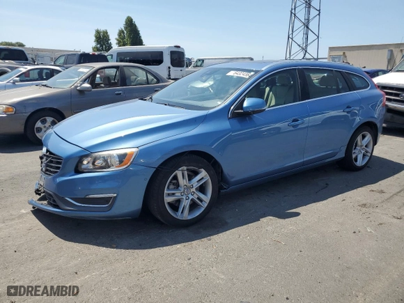 2015 Volvo V60 T5 Drive-E Premier with VIN YV140MEK2F1234446, listed as a Copart auction lot 64324364 with 82,064 mi miles and Salvage Title. Bid and sale history available at carsss.com. Image 1.