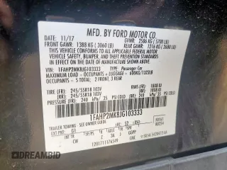 2018 Ford Police Interceptor with VIN 1FAHP2MK8JG103333, listed as a Copart auction lot 64051885 with 191,167 mi miles and Salvage title. Bid and sale history available at DreamBid. Image 12.