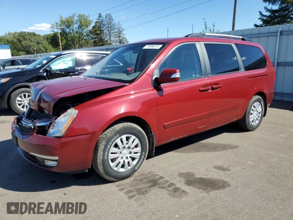 2014 Kia Sedona LX with VIN KNDMG4C73E6542937, listed as a Copart auction lot 71999374 with 149,442 mi miles and Salvage Title. Bid and sale history available at carsss.com. Image 1.