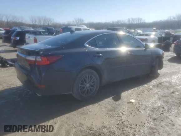2018 Lexus ES with VIN 58ABK1GG4JU084866, listed as a Copart auction lot 44372355 with 0 mi miles and Salvage Title. Bid and sale history available at carsss.com. Image 3.