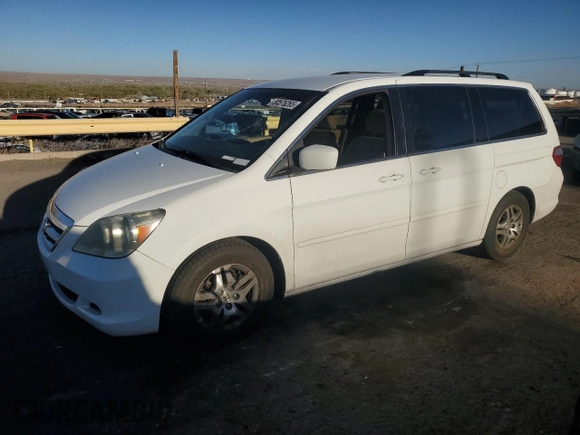 2005 Honda Odyssey EX with VIN 5FNRL38455B400989, listed as a Copart auction lot 50576265 with 132,131 mi miles and Salvage Title. Bid and sale history available at carsss.com. Image 1.