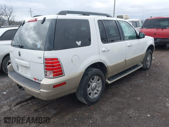 2005 Mercury Mountaineer Convenience z VIN 4M2DU86K15ZJ26605, wystawiony jako IAAI lot #41831527 z przebiegiem 211 080 mil mil oraz . Historia ofert i sprzedaży dostępna na DreamBid. Obrazek 4.