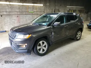 2019 Jeep Compass Latitude with VIN 3C4NJDBB6KT656444, listed as a Copart auction lot 51177515 with 55,892 mi miles and Salvage Title. Bid and sale history available at carsss.com. Image 1.