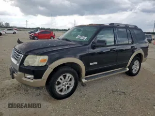 2006 Ford Explorer Eddie Bauer z VIN 1FMEU74E76UA33213, wystawiony jako Copart lot #62322315 z przebiegiem 158 510 mil mil oraz Czysty tytuł • Clean title. Historia ofert i sprzedaży dostępna na DreamBid. Obrazek 1.