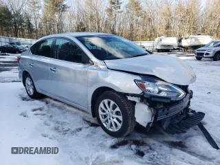 2019 Nissan Sentra SV with VIN 3N1AB7AP1KY272748, listed as a Copart auction lot 46336665 with 55,771 mi miles and Salvage Title. Bid and sale history available at DreamBid. Image 4.