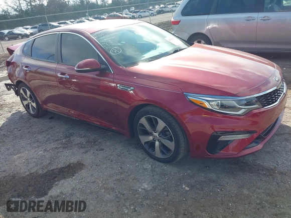 2020 Kia Optima LX with VIN 5XXGT4L36LG423025, listed as a IAAI auction lot 41526797 with 53,053 mi miles. Bid and sale history available at carsss.com. Image 1.