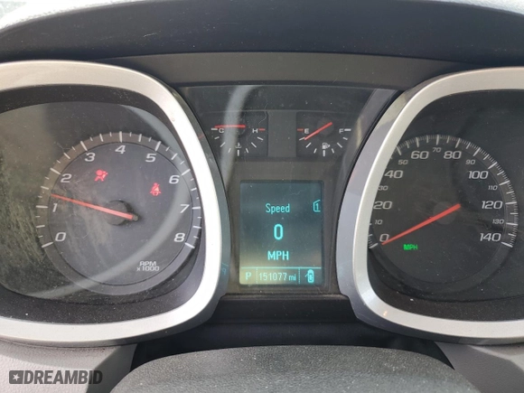 2012 Chevrolet Equinox LT w/1LT with VIN 2GNFLEEK5C6108383, listed as a Copart auction lot 52299915 with 151,077 mi miles and Clean Title. Bid and sale history available at carsss.com. Image 9.
