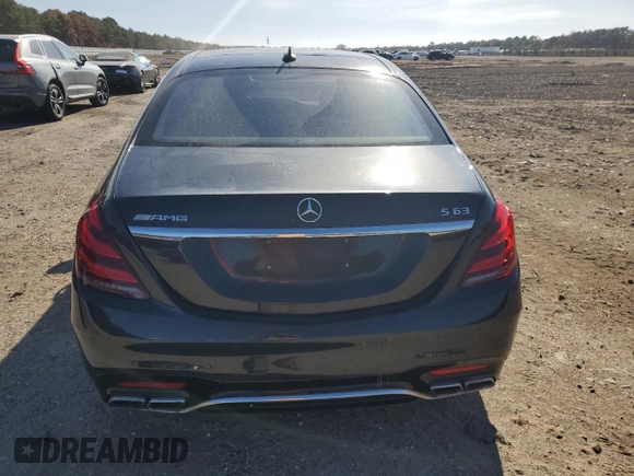 2019 Mercedes-Benz S-Class AMG S 63 with VIN WDDUG8JBXKA483818, listed as a Copart auction lot 70578034 with 55,084 mi miles and Salvage Title. Bid and sale history available at carsss.com. Image 6.